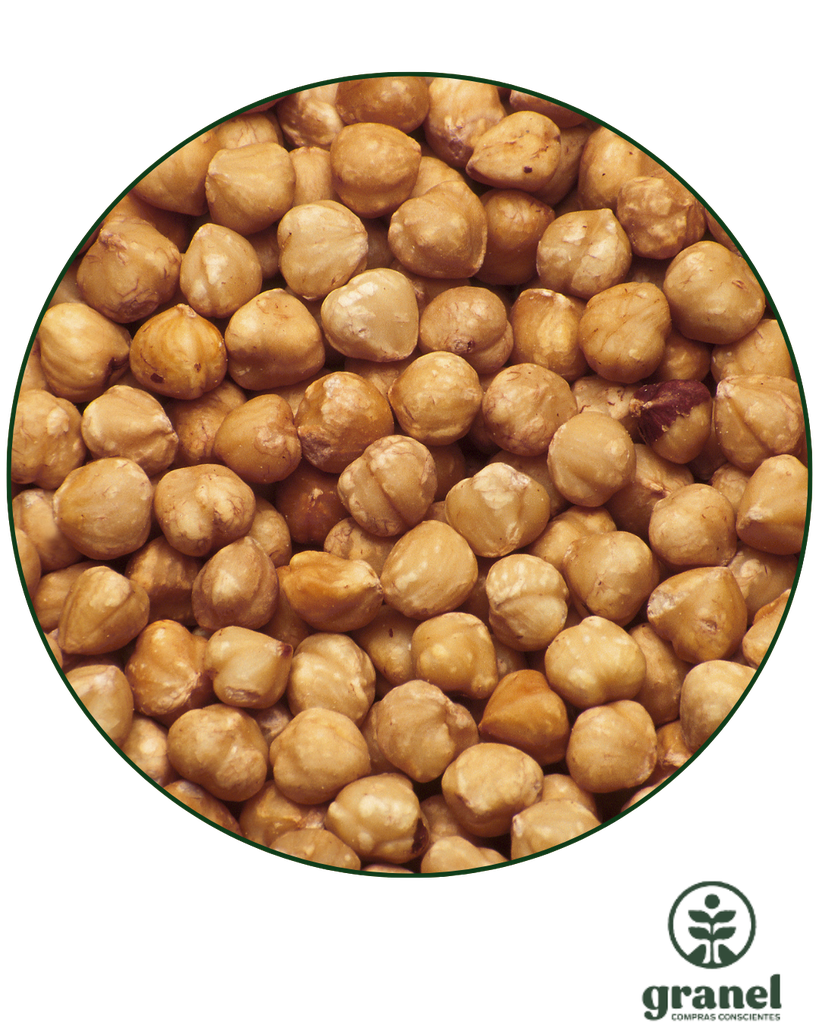 Avellanas enteras tostadas repeladas sin sal 1kg