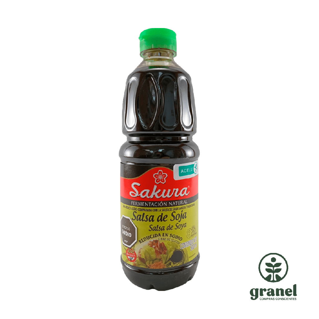 Salsa de soja baja en sodio Sakura 500ml