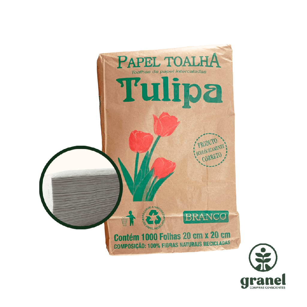 Servilletas papel reciclado ECO pack 1000 unidades Tulipa