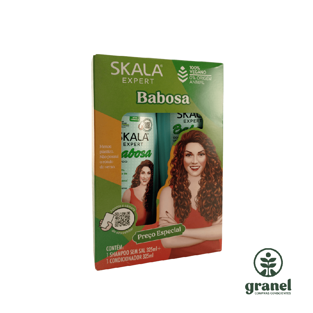 [10069] Kit shampoo y acondicionador sin sal aloe vera Skala 325ml