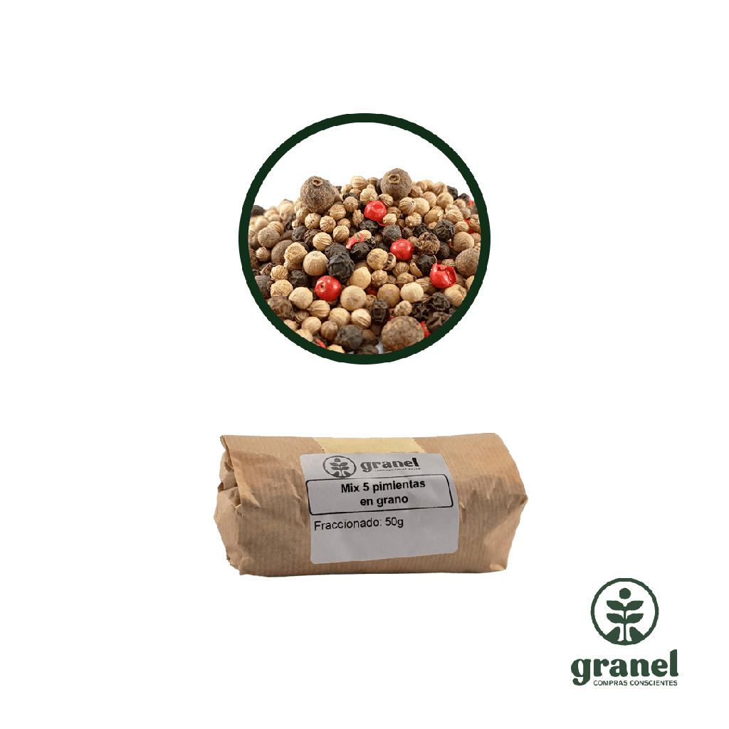 Mix 5 pimientas en grano 50g