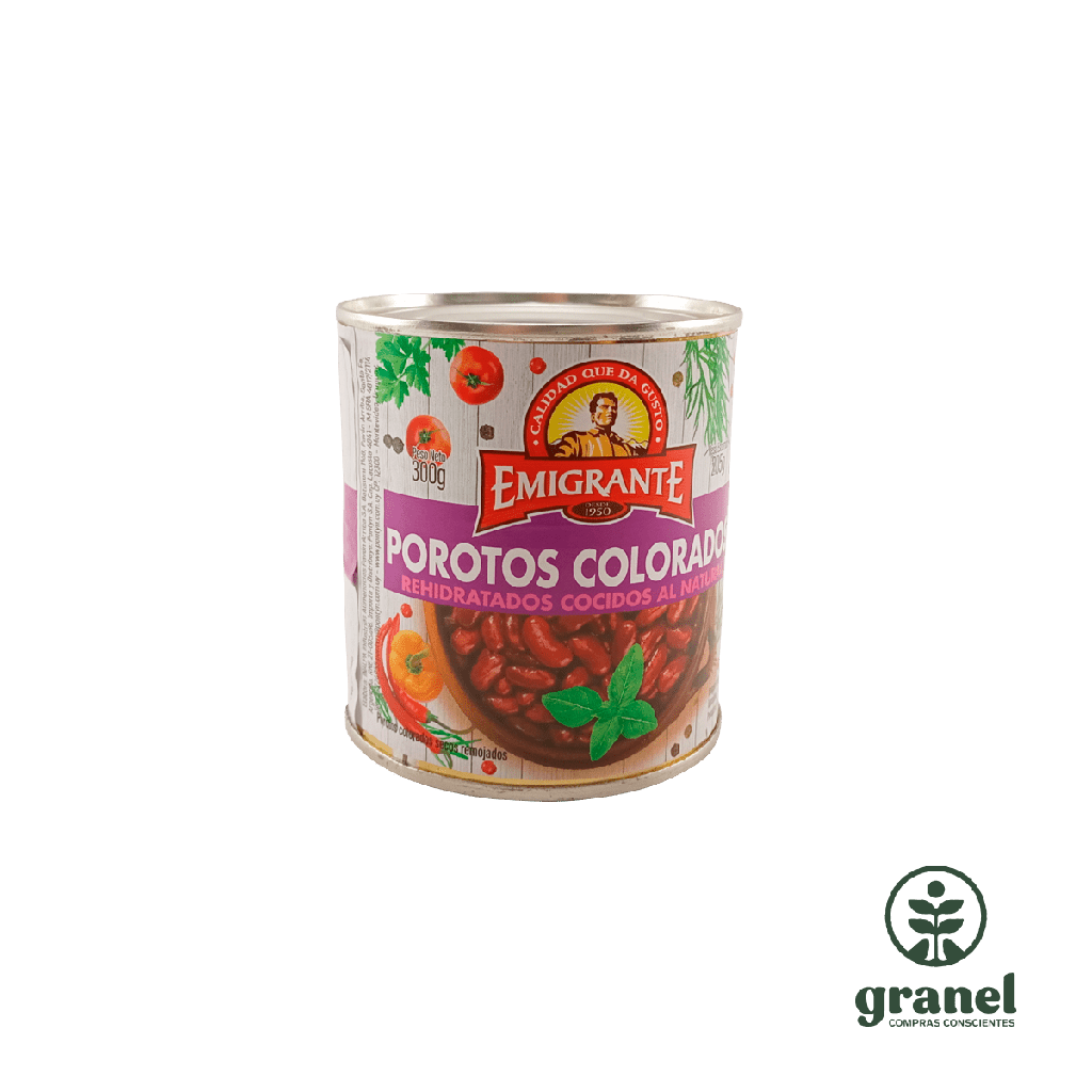Porotos colorados en lata Emigrante 300grs