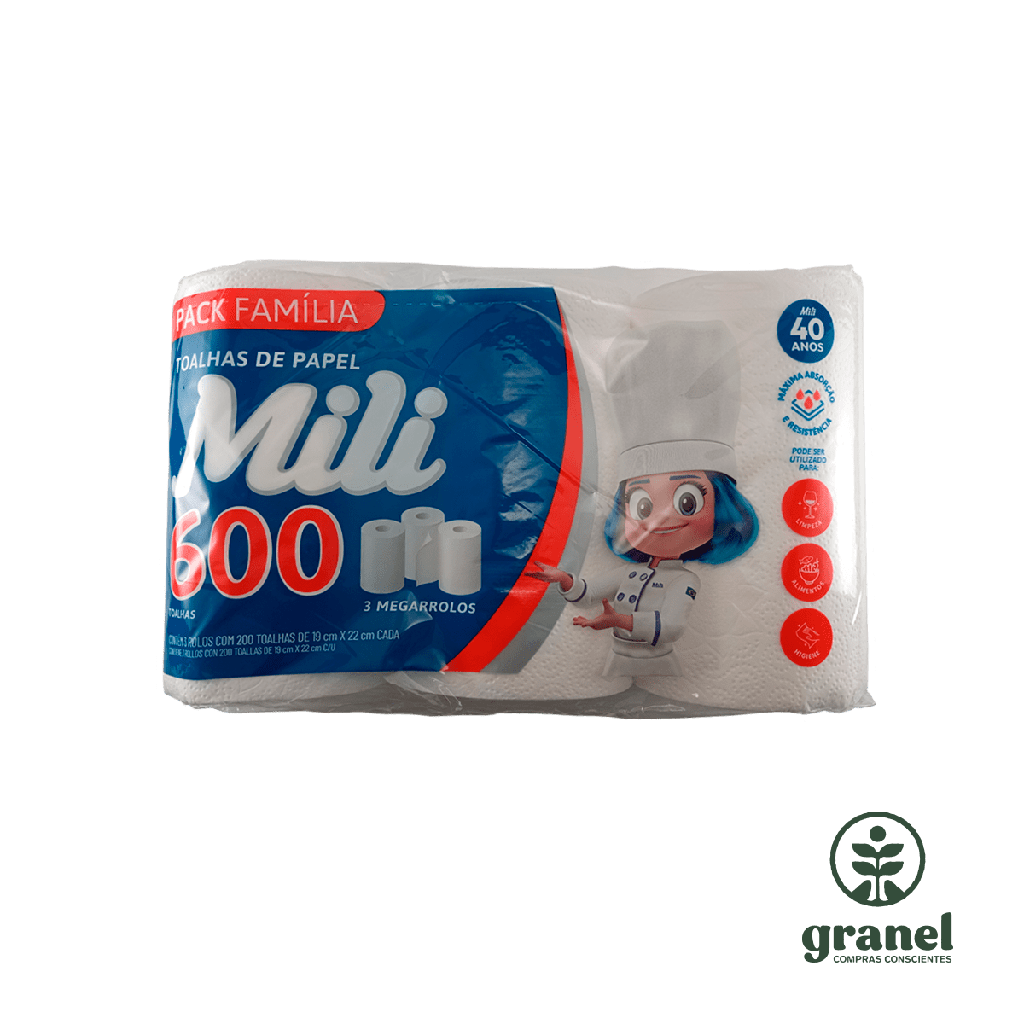 Papel toalla cocina premium Mili X3 200 Hoja