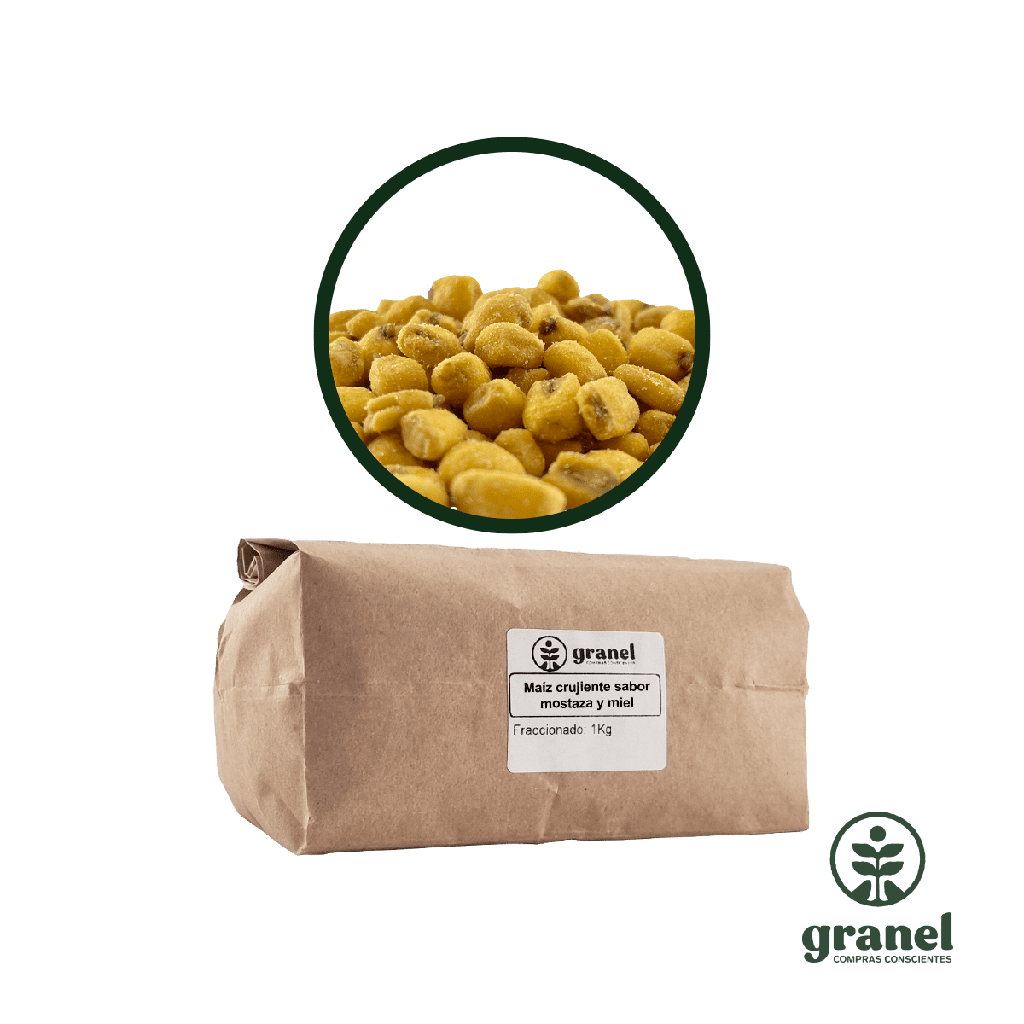 Maíz crujiente sabor mostaza y miel 1kg