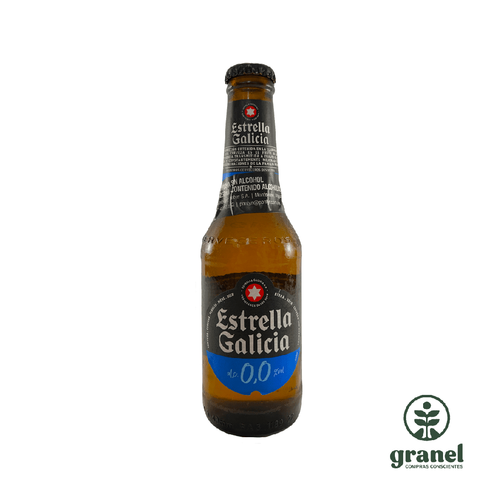 Cerveza 0,0% sin Alcohol  Estrella Galicia 250 ml