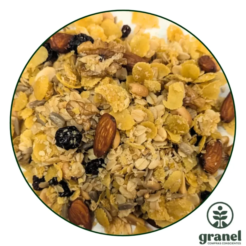 [5975] Granola premium con frutos secos con pasas 500g