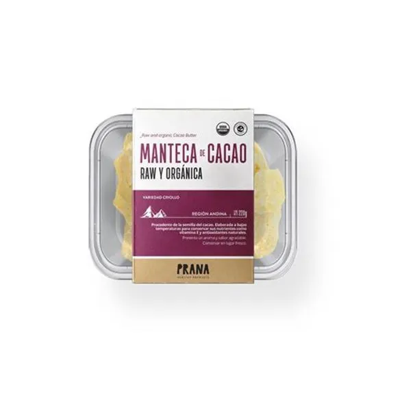 [8101] Manteca de cacao orgánica Prana 220g