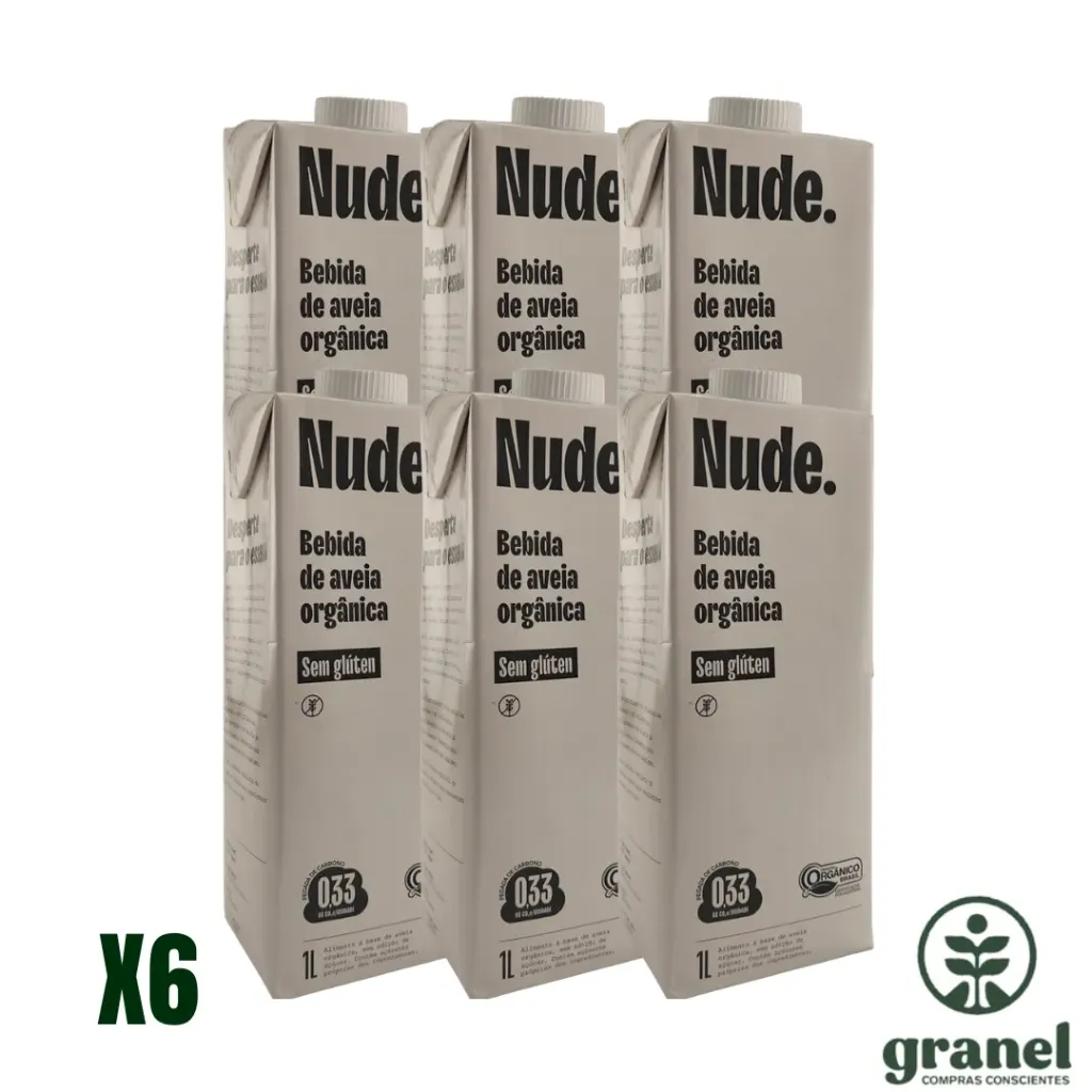 [Por encargue, plazo hasta 7 días] Leche de avena orgánica Nude 1L. Caja 6 unidades