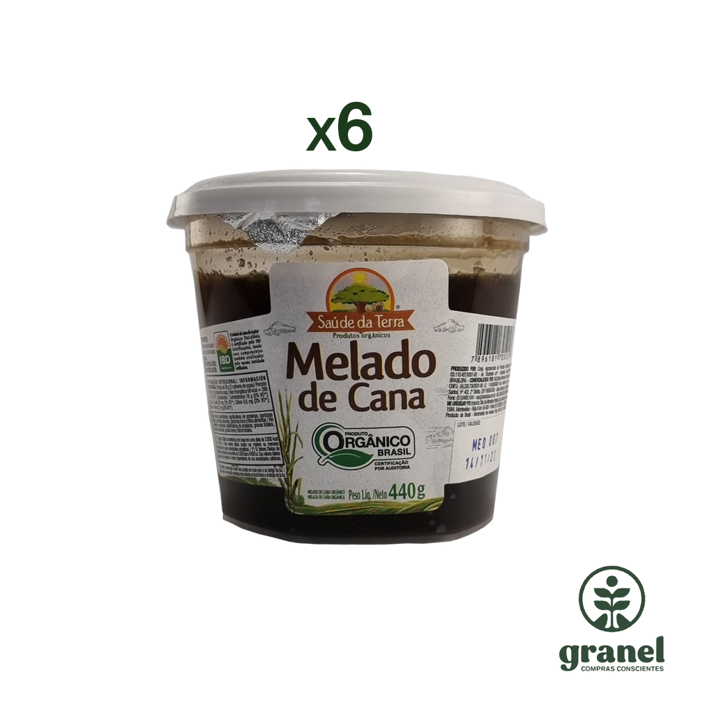 [9905] [Por encargue, plazo hasta 7 días] Melaza de caña orgánica Saúde da Terra 440g. Caja 6 unidades
