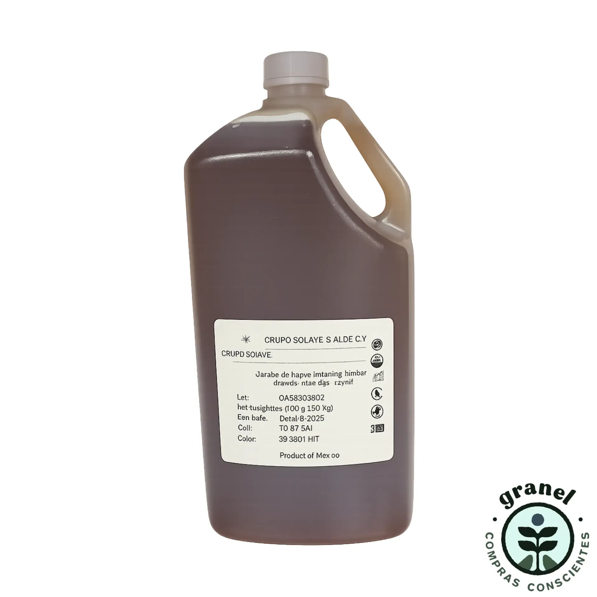 [5458] [Por encargue, plazo hasta 7 días] Jarabe de agave orgánico Terra Verde 5.6Kg