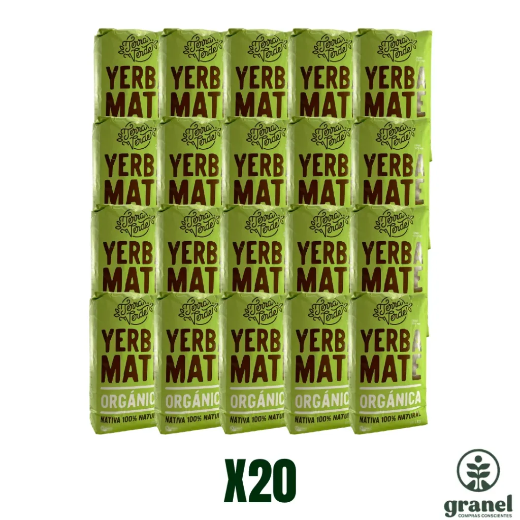 [12589] [Por encargue, plazo hasta 7 días] Yerba mate nativa orgánica Terra Verde 1kg funda 20kg