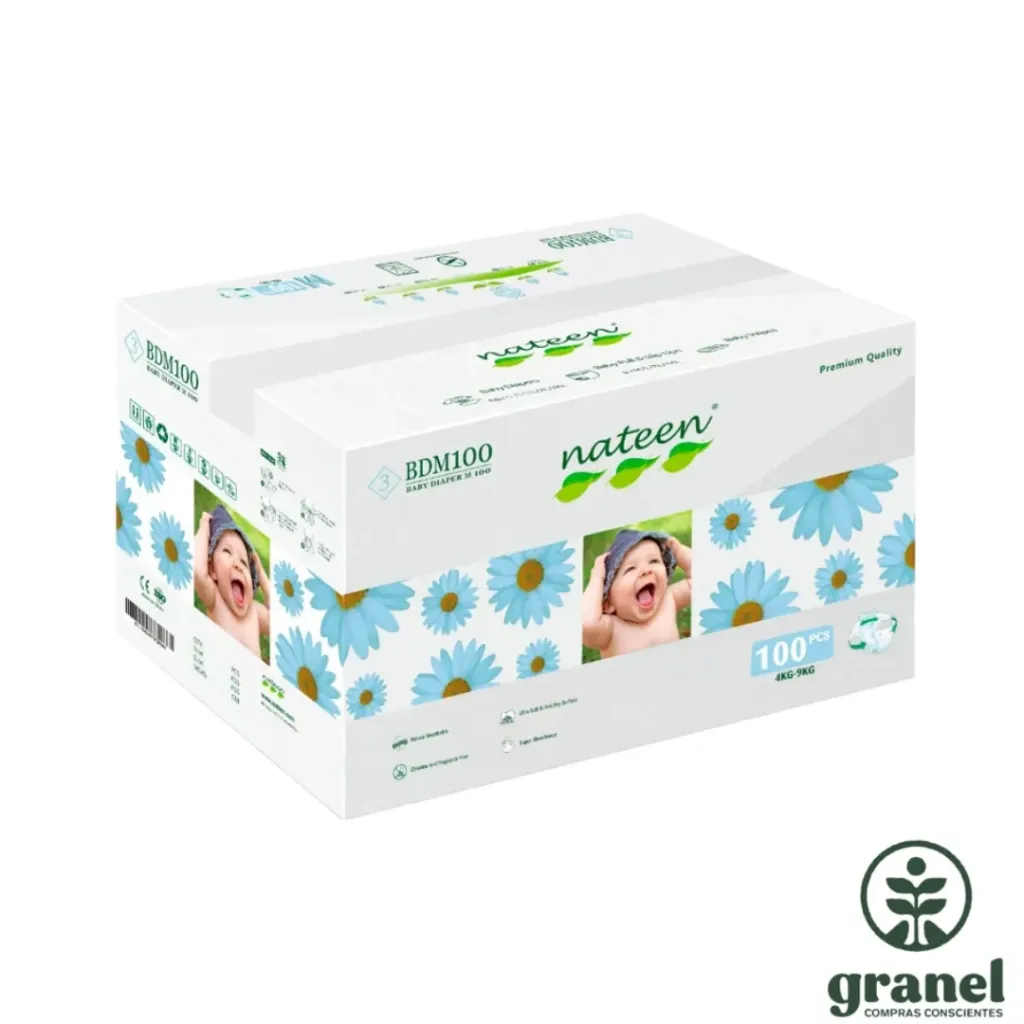[1257] Pañal bebé premium Nateen Box (NB)