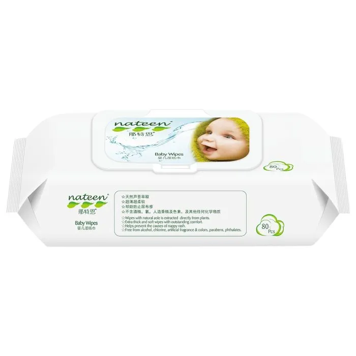 [3030] Toallas húmedas con aloe Nateen 80U