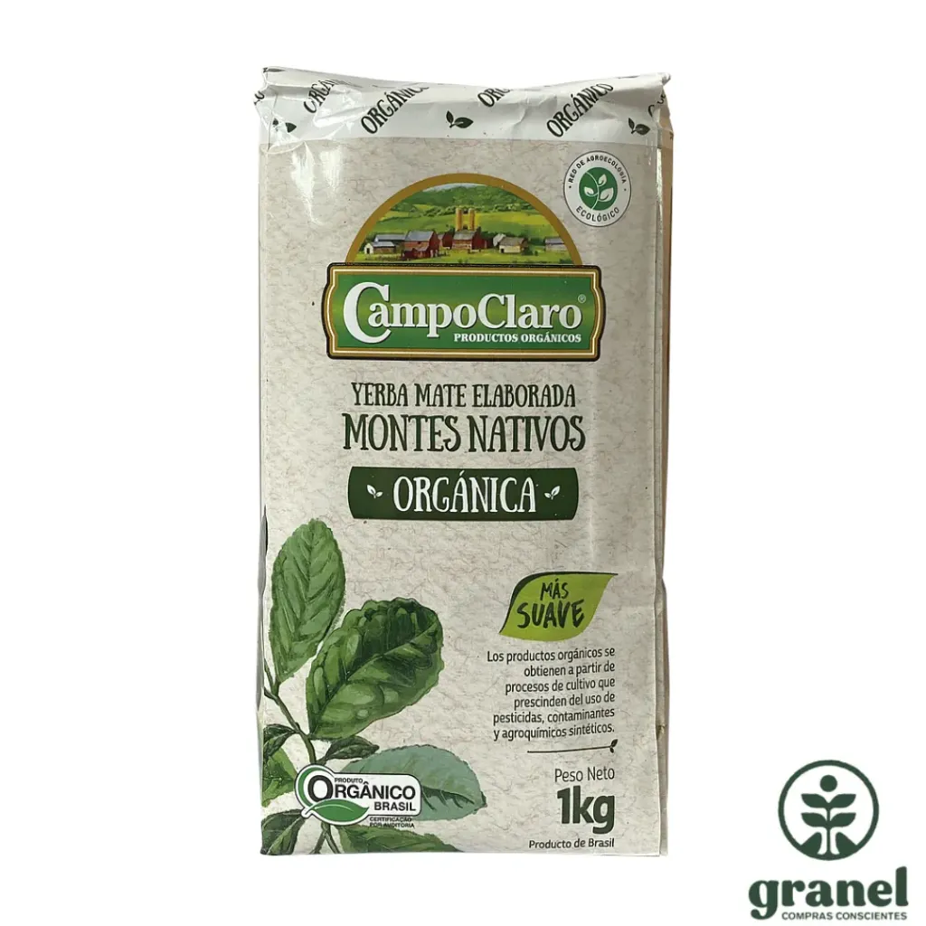 [5695] Yerba mate orgánica montes nativos Campo Claro 1kg