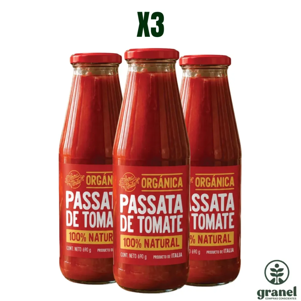 Pack X3 Passata de tomate orgánica Terra Verde 690g