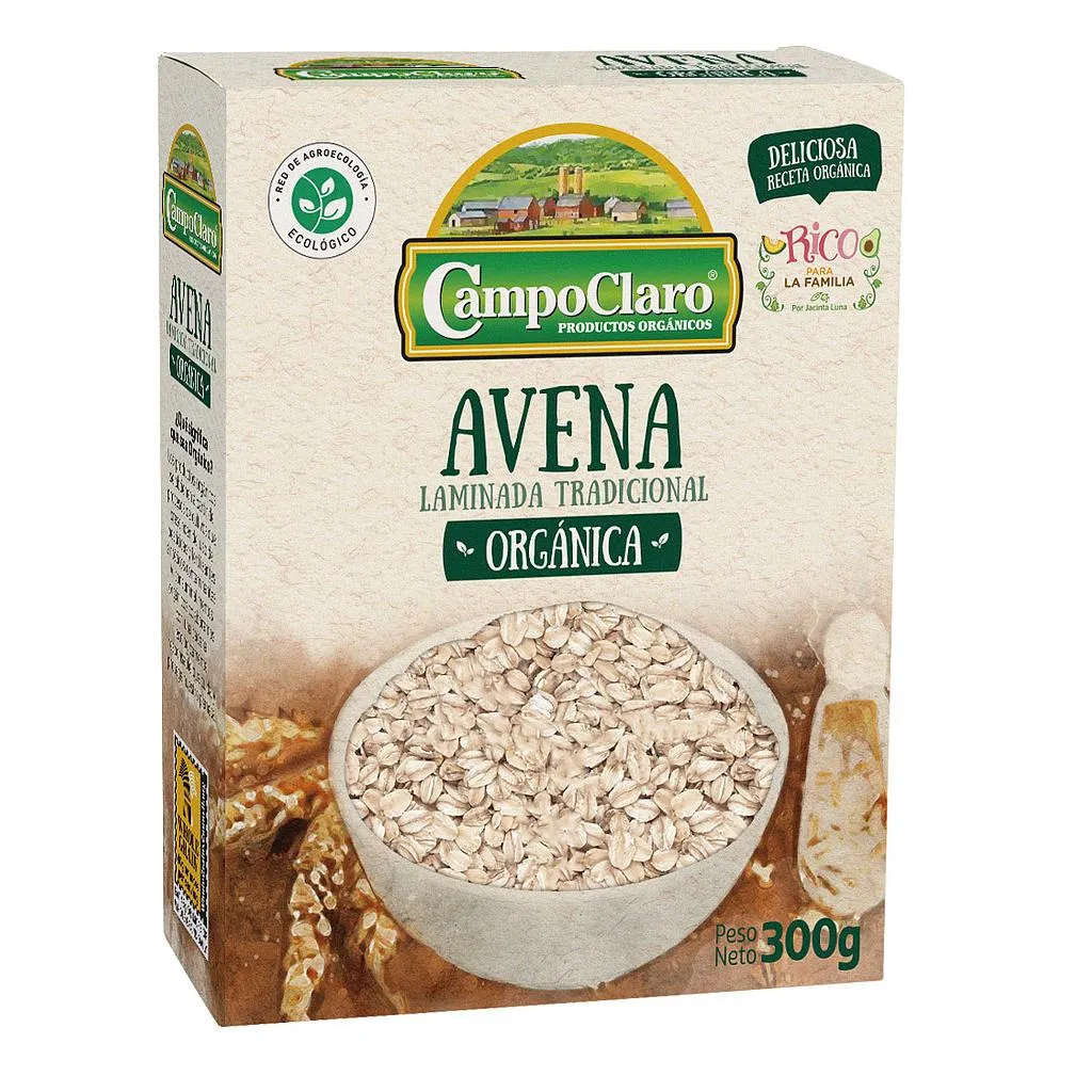 Avena laminada orgánica Campo Claro 300g