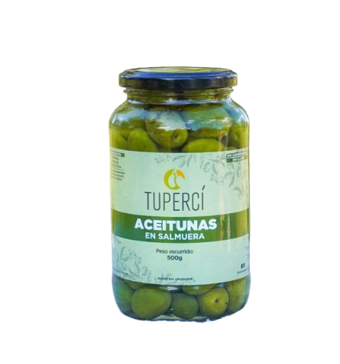 [3284] Aceitunas verdes con carozo Tupercí 380g peso escurrido