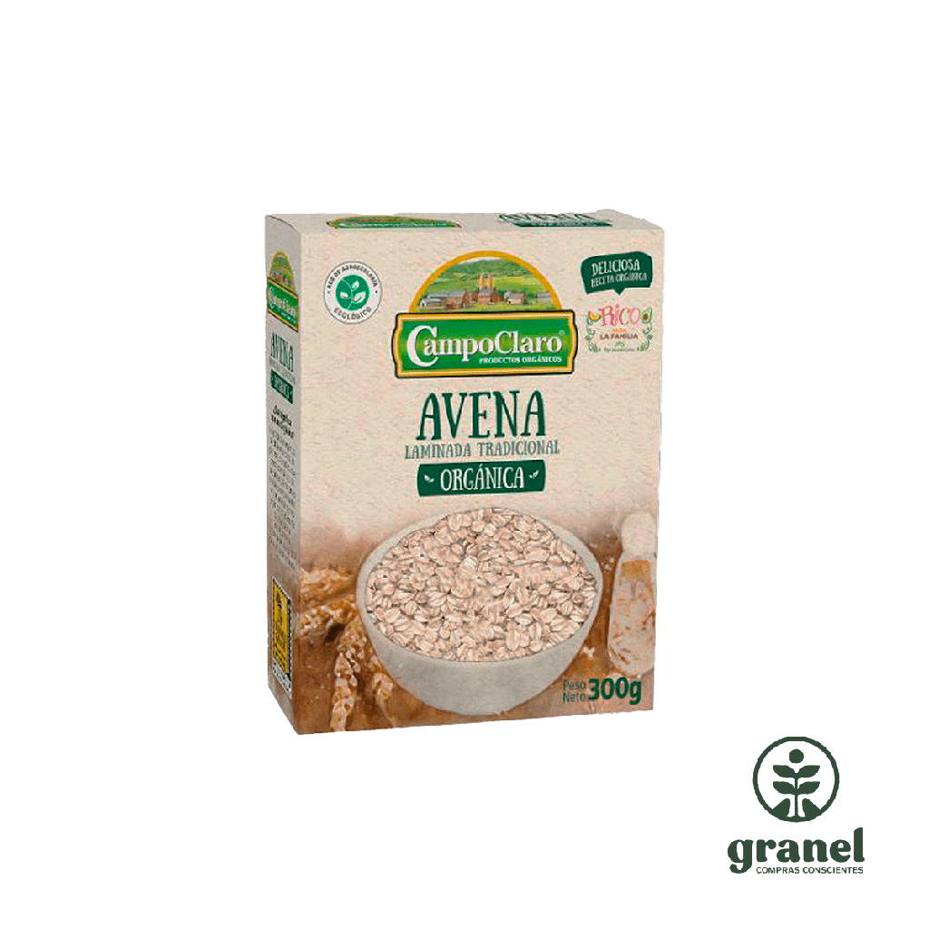 Avena laminada orgánica Campo Claro 300g