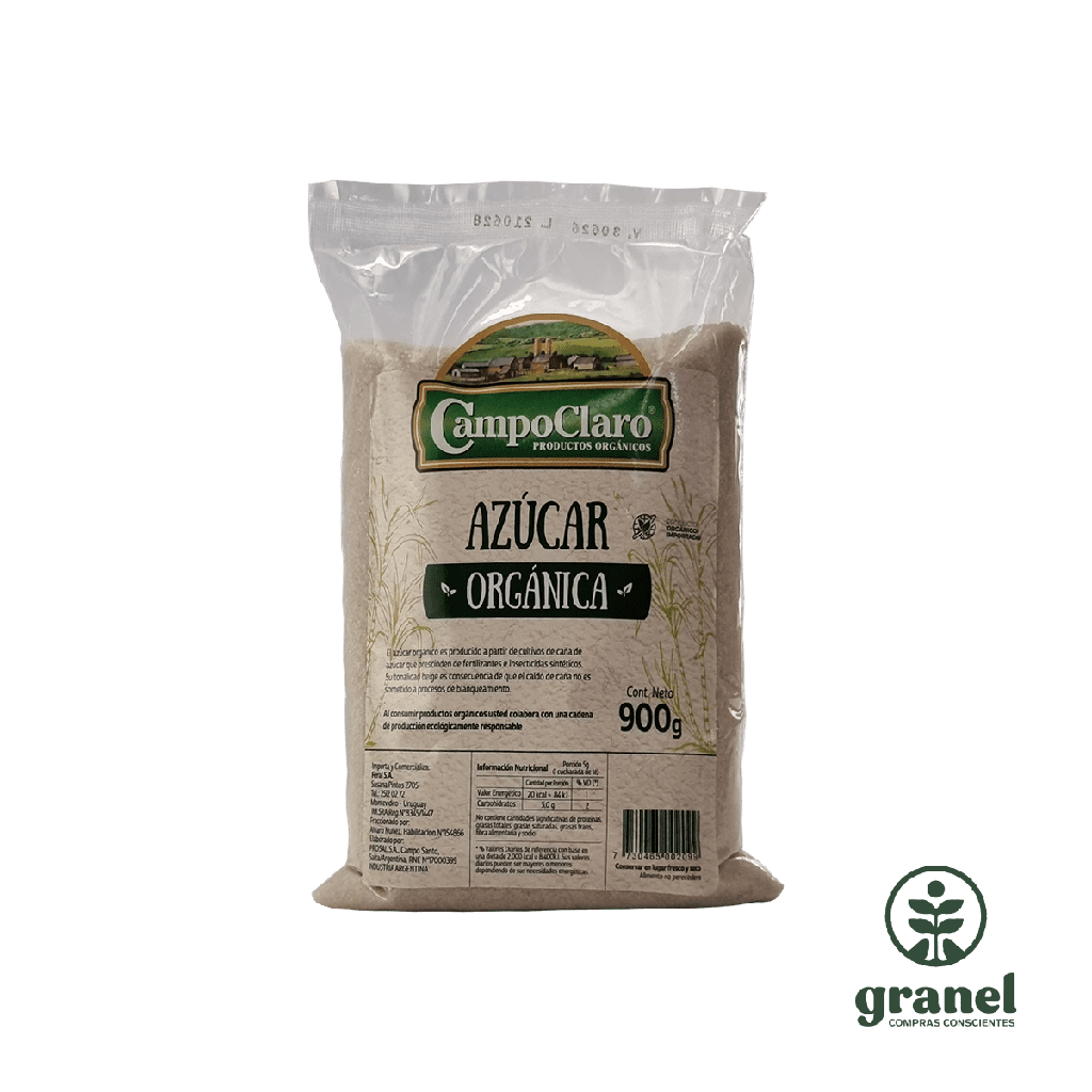 Azúcar orgánica Campo Claro 900g