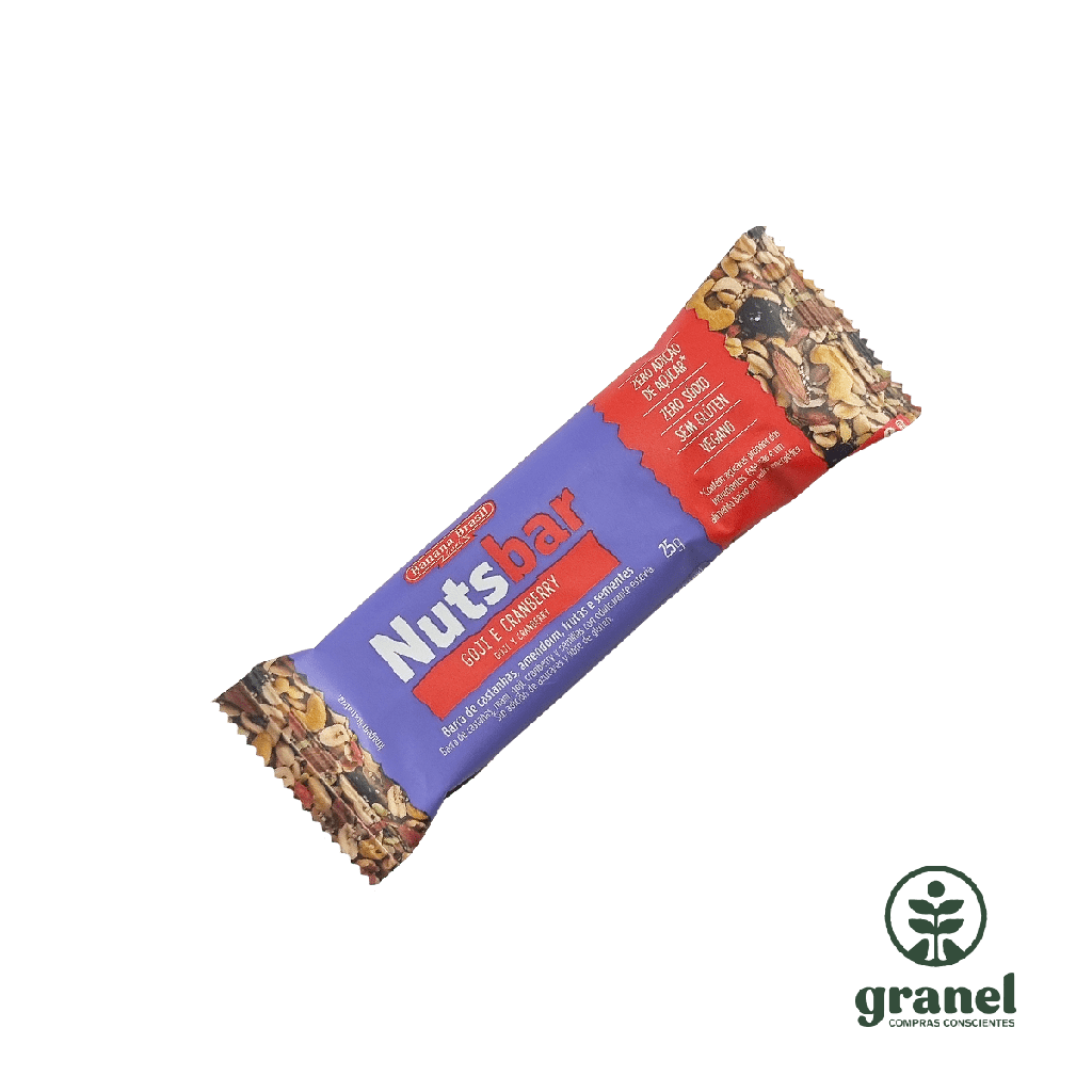 Barra de cereales de goji y arándanos Nutsbar 25g