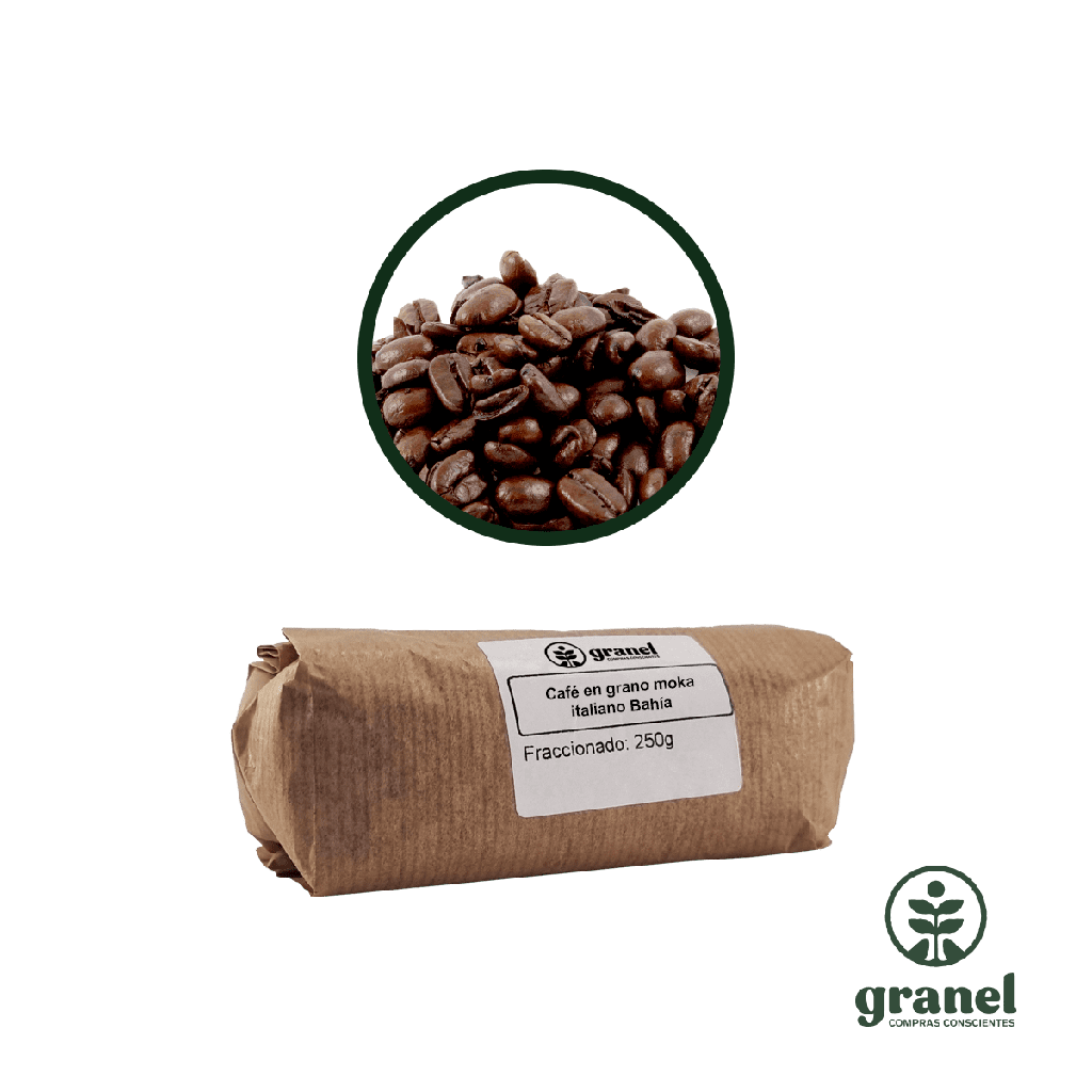 Café en grano moka italiano Bahía 250g