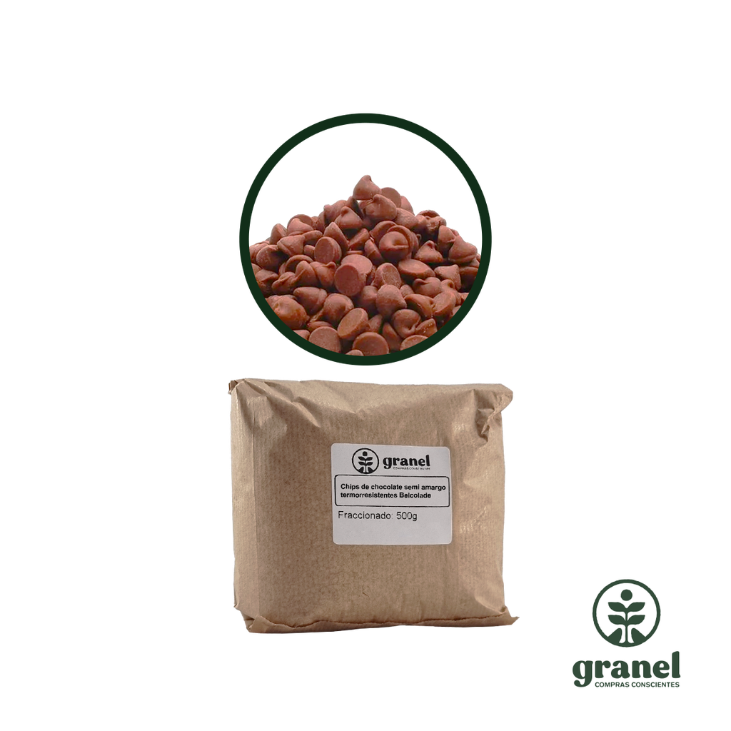 Gotas de chocolate semi amargo termorresistentes Belcolade 500g