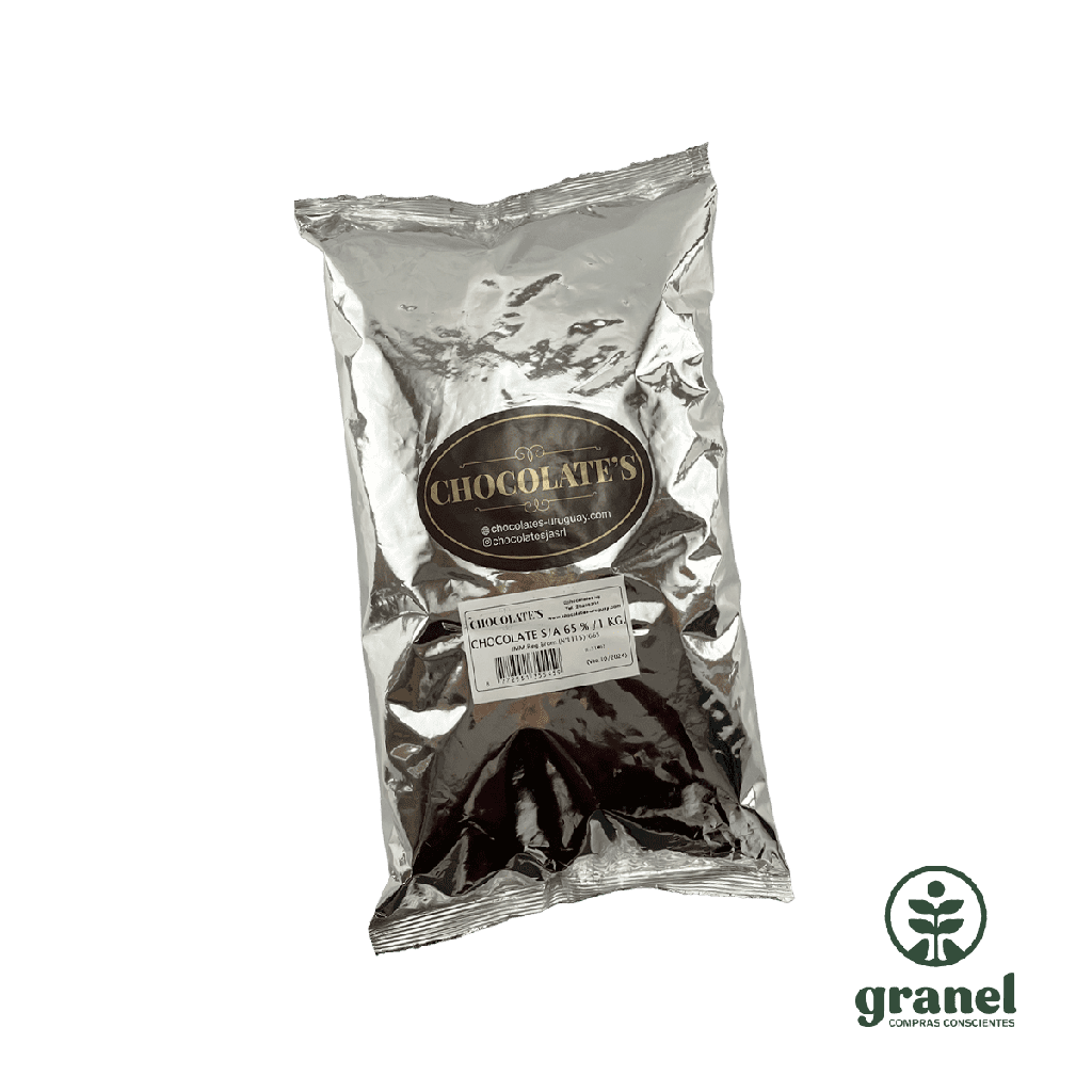 Chocolate semi amargo en tableta 65% 1kg