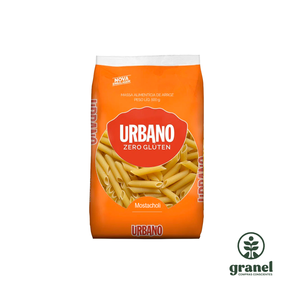 [5893] Fideos de arroz mostacholi sin gluten Urbano 500g