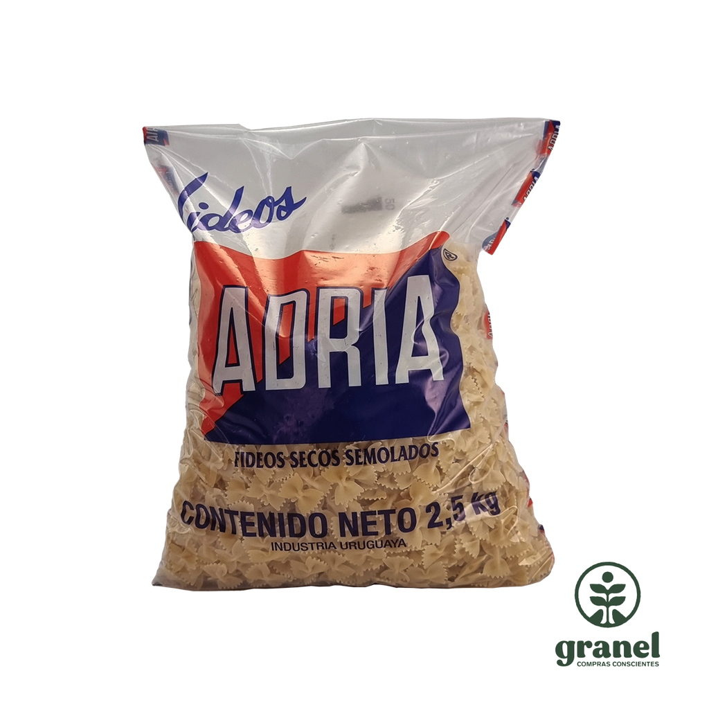 Fideos semolados moñitas Adria 2.5kg