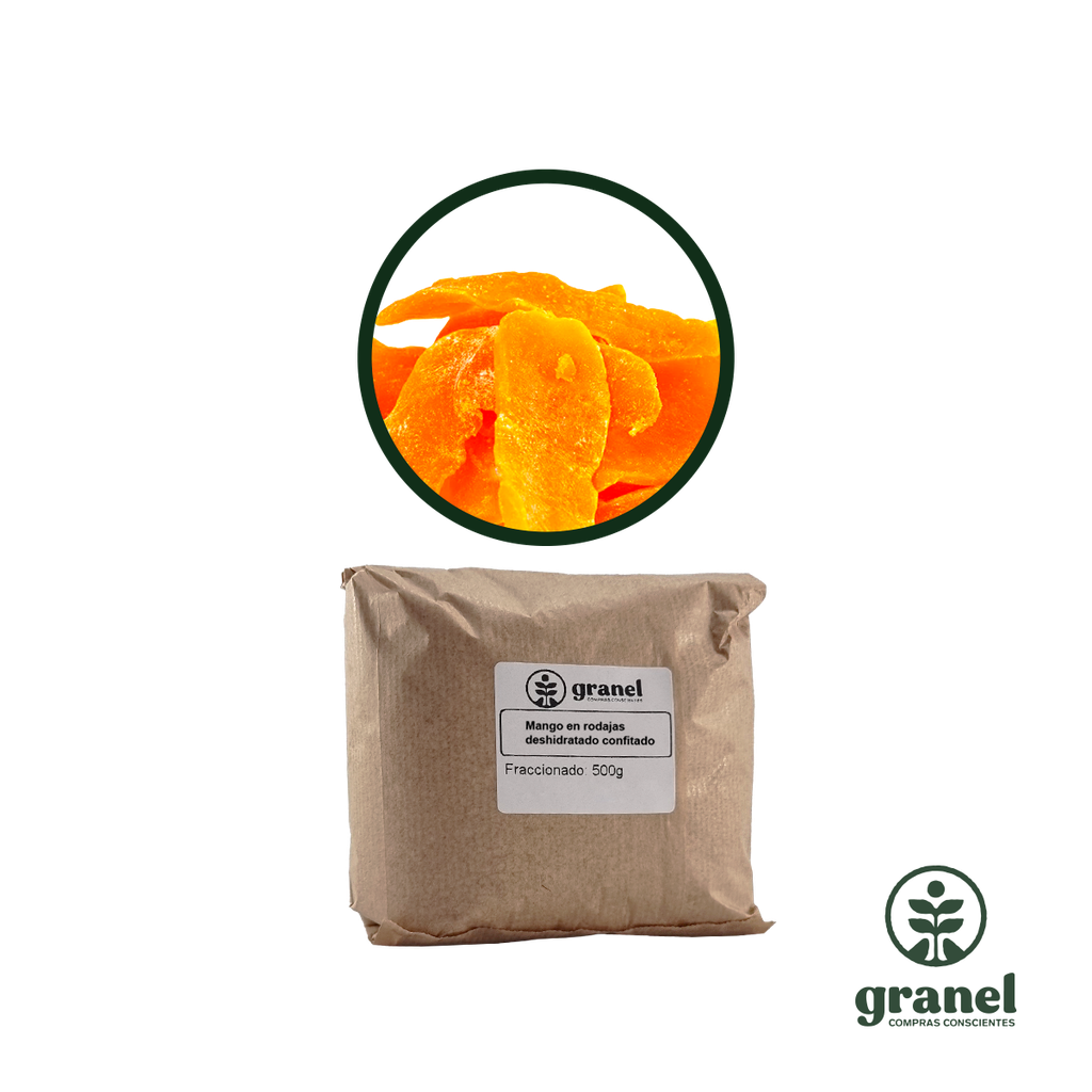 Mango en rodajas deshidratado confitado 500g