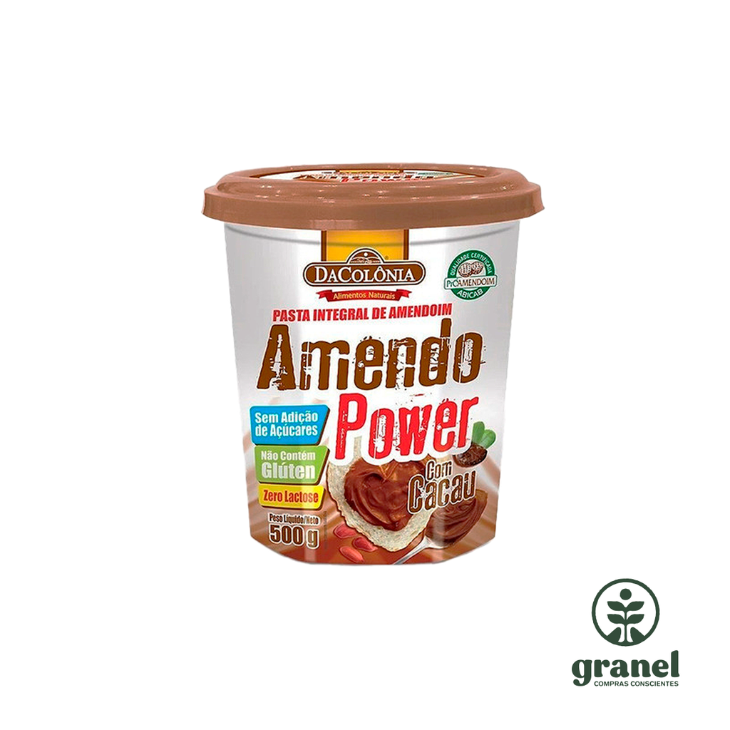 Mantequilla crema manteca de maní con cacao Amendo Power 500g [arch]