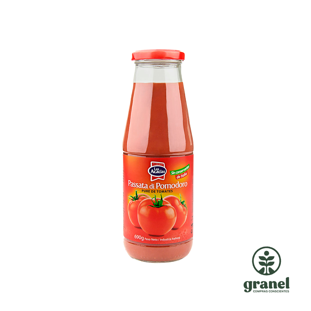 Pulpa salsa de tomates passata di pomodoro Las Acacias 690g