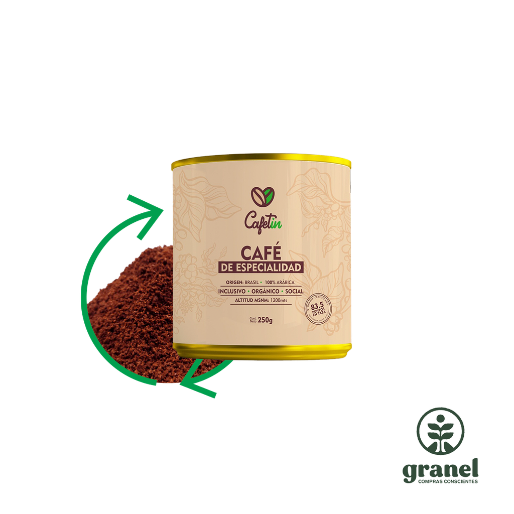 [8716] Recarga de café de especialidad orgánico Cafetín 250g (Molido)