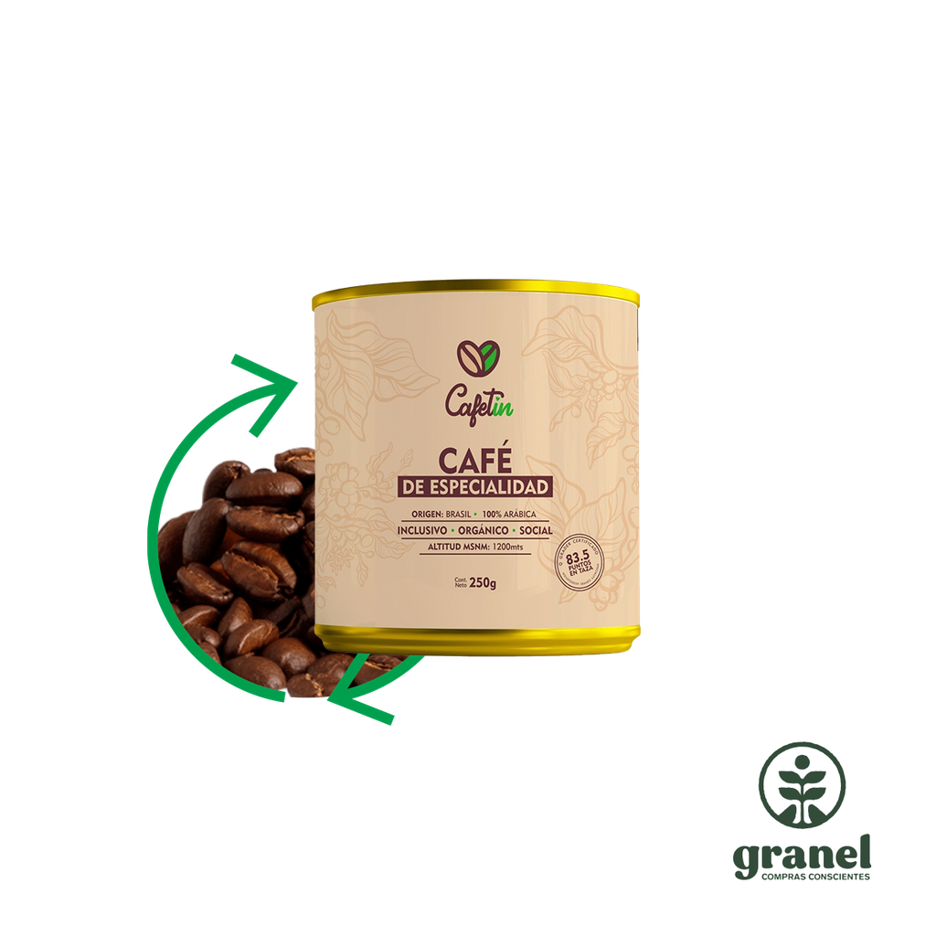 Recarga de café de especialidad orgánico Cafetín 250g