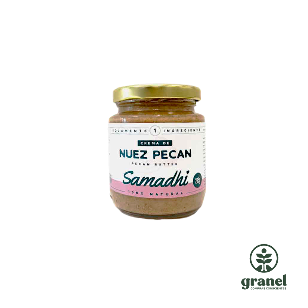Mantequilla crema manteca de nuez pecan Samadhi 235g