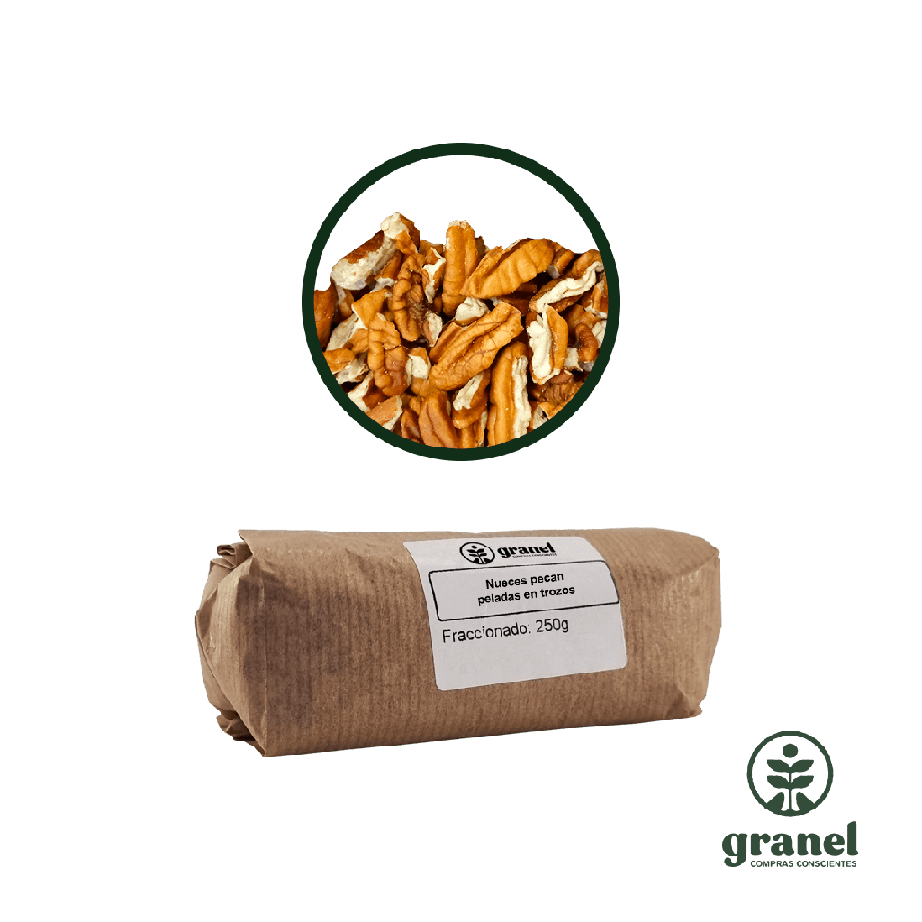 Nueces pecan peladas en trozos 250g