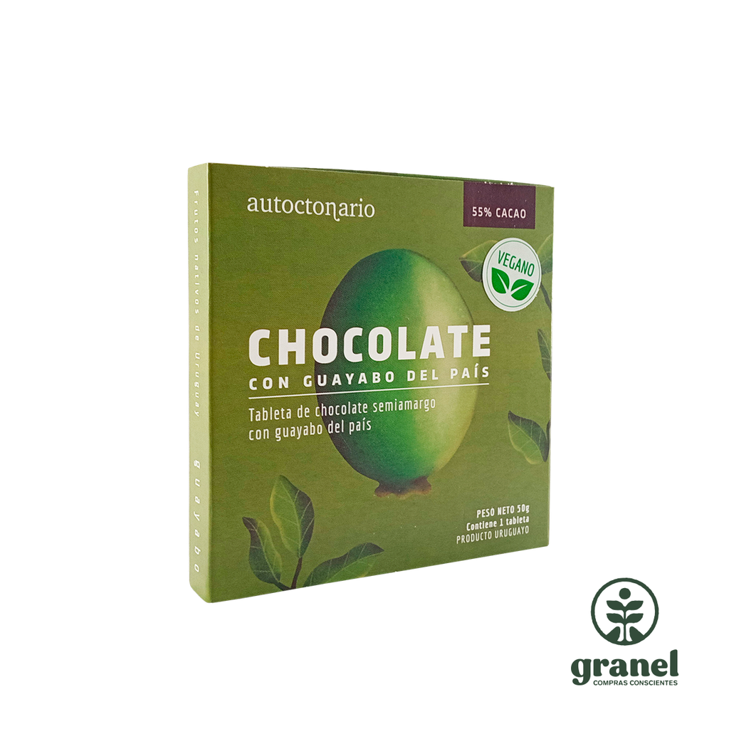 Tableta individual de chocolate con incrustaciones de frutos nativos Autoctonario 50g