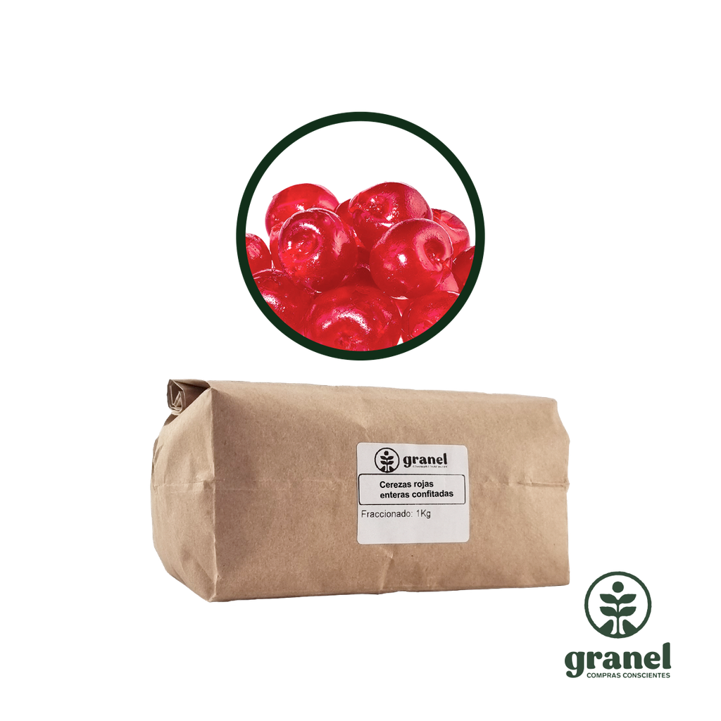 Cerezas rojas enteras confitadas 1kg