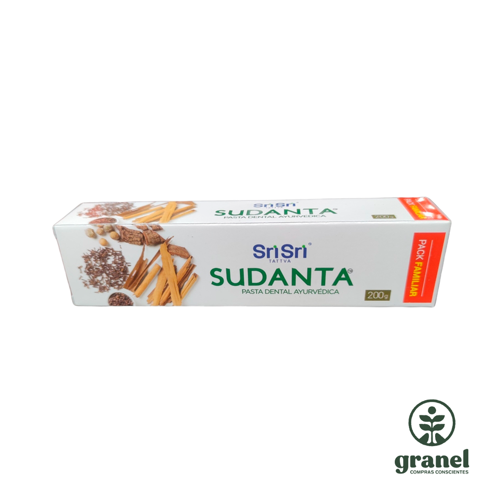 Pasta dental ayurvédica sabor canela Sudanta Sri Sri 200g