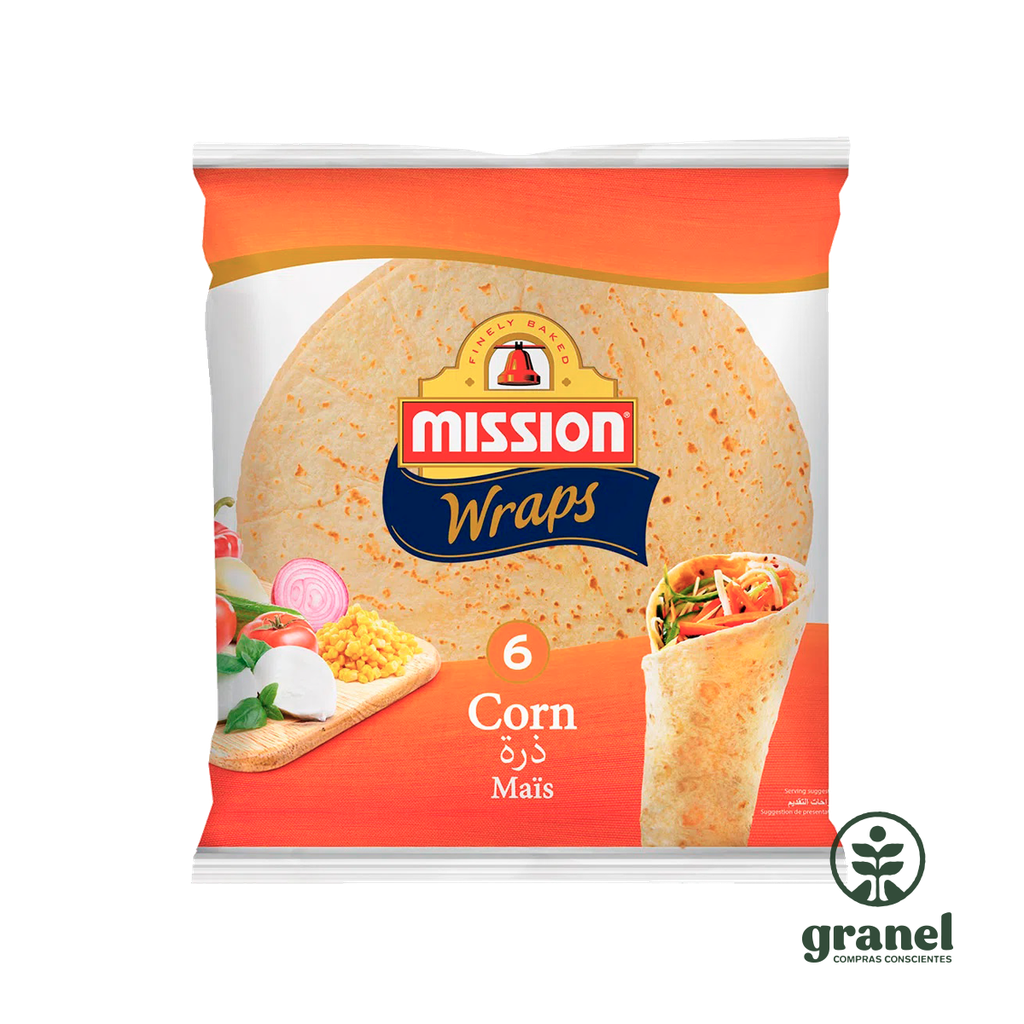 [6687] Tortillas wraps de maíz y trigo de 25cm Mission 420g