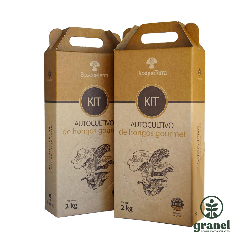 Kit autocultivo de hongos gourmet grises Bosqueterra 2kg Granel