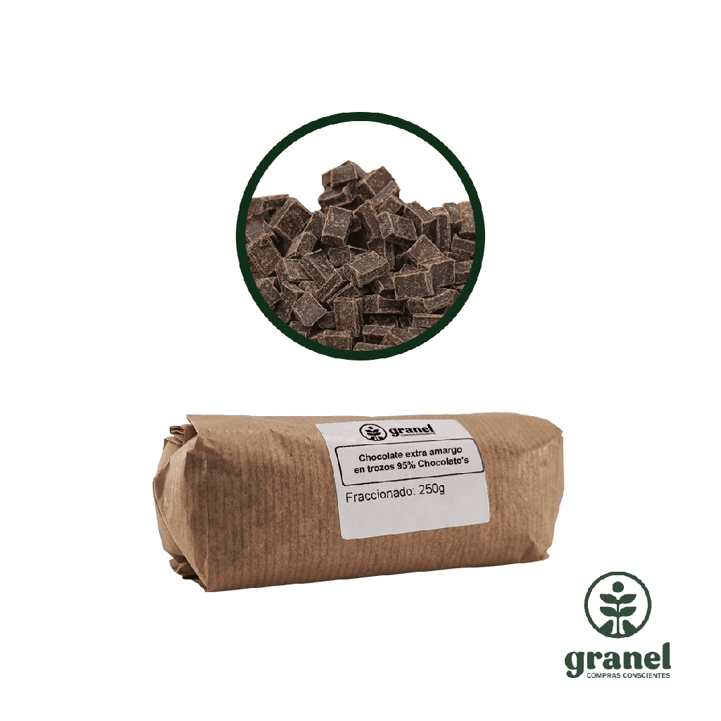 [10028] Chocolate extra amargo en trozos 95% Chocolate's 250g