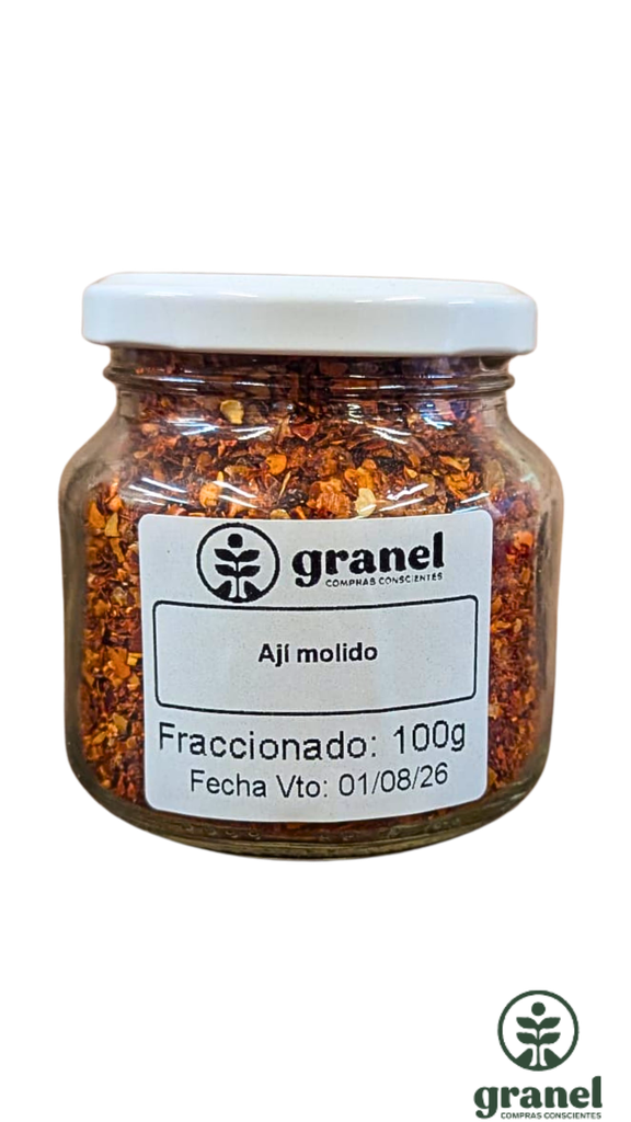 [12416] Ají molido 100g en frasco de vidrio