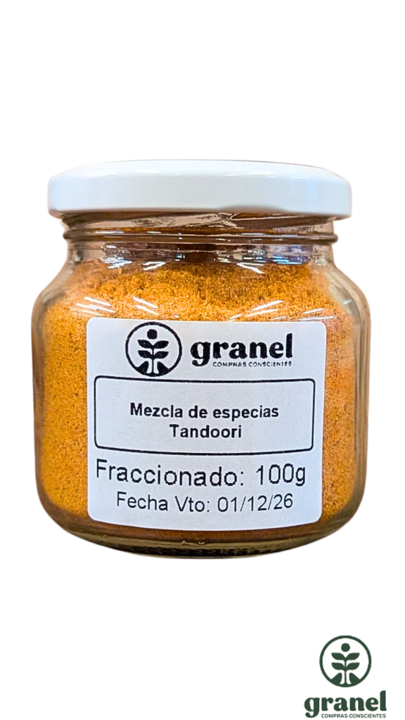 [12425] Mezcla de especias Tandoori 100g en frasco de vidrio