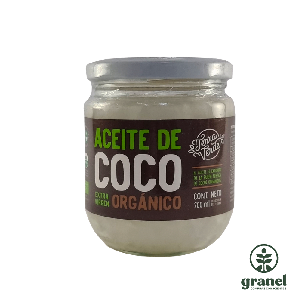 [3254] Aceite de coco orgánico extra virgen Terra Verde 200ml