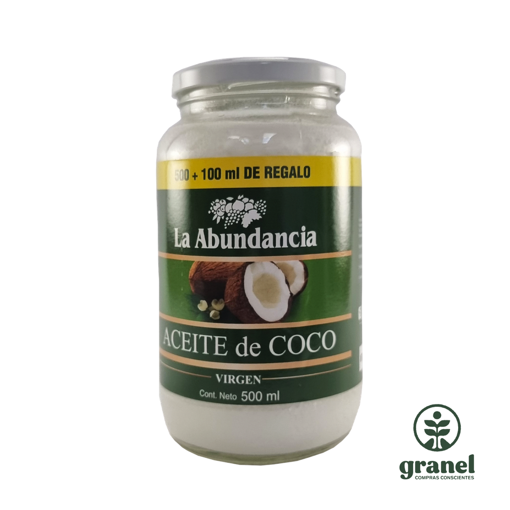[3256] Aceite de coco virgen La Abundancia 600ml