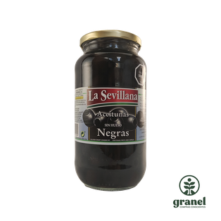 Aceitunas negras sin carozo La Sevillana 935g neto