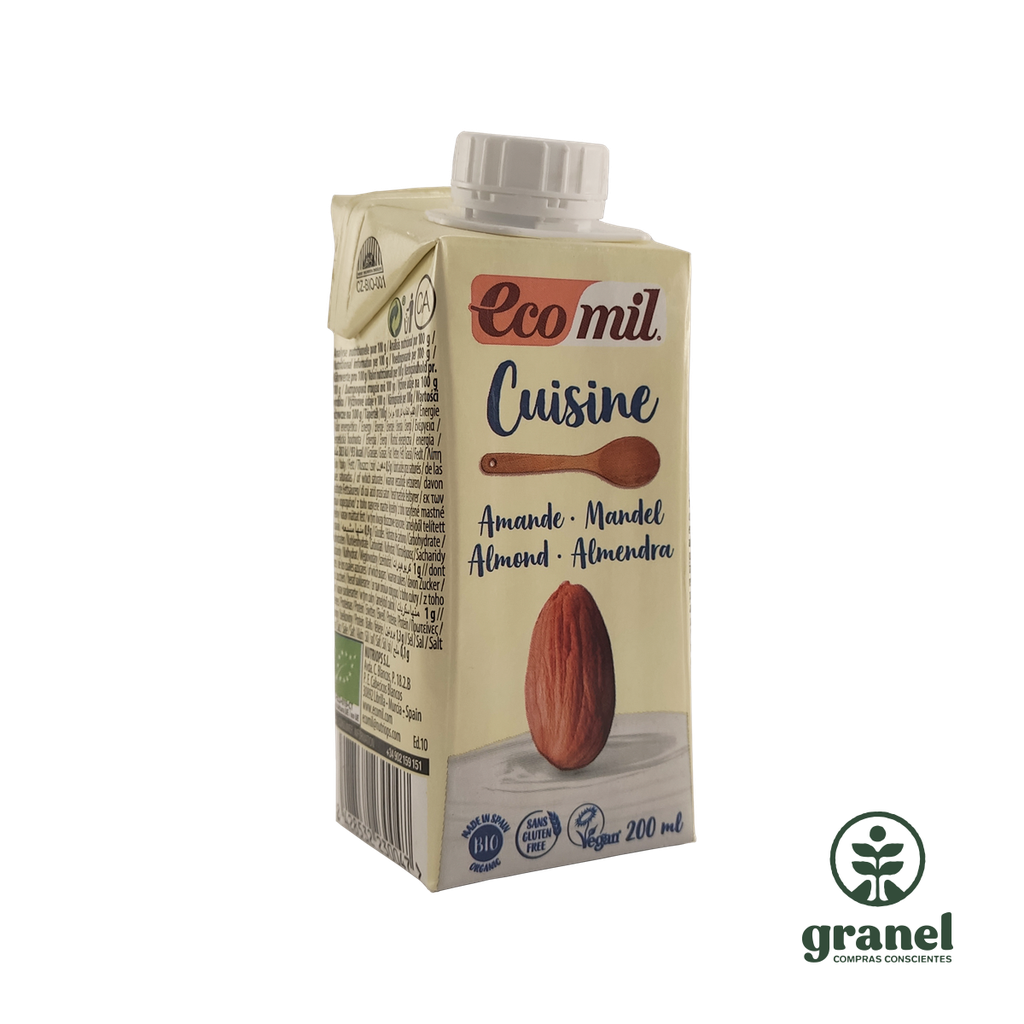 [3631] Crema vegetal orgánica almendras Ecomil 200ml