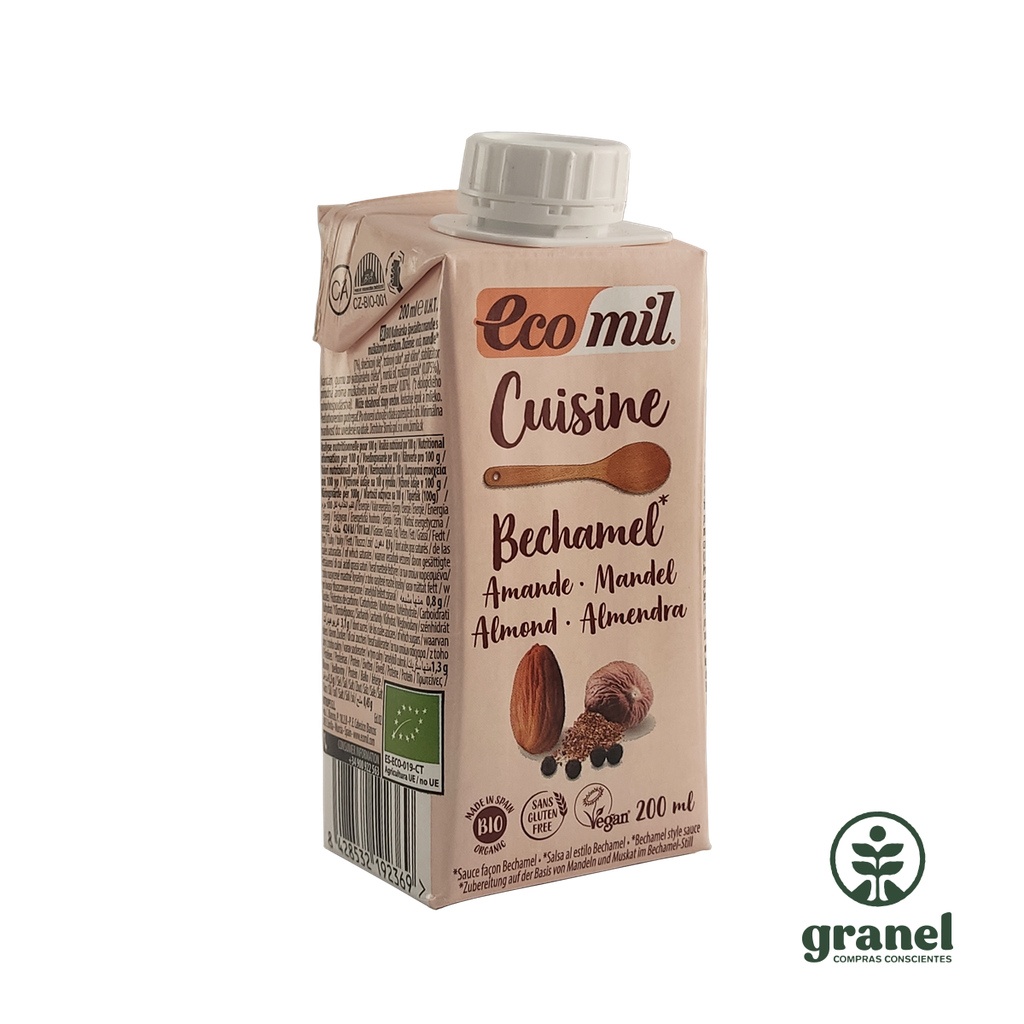 Crema vegetal orgánica bechamel Ecomil 200ml