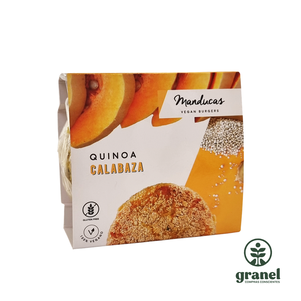 [5988] Hamburguesas de quinoa y calabaza Manducas congeladas 4 unidades